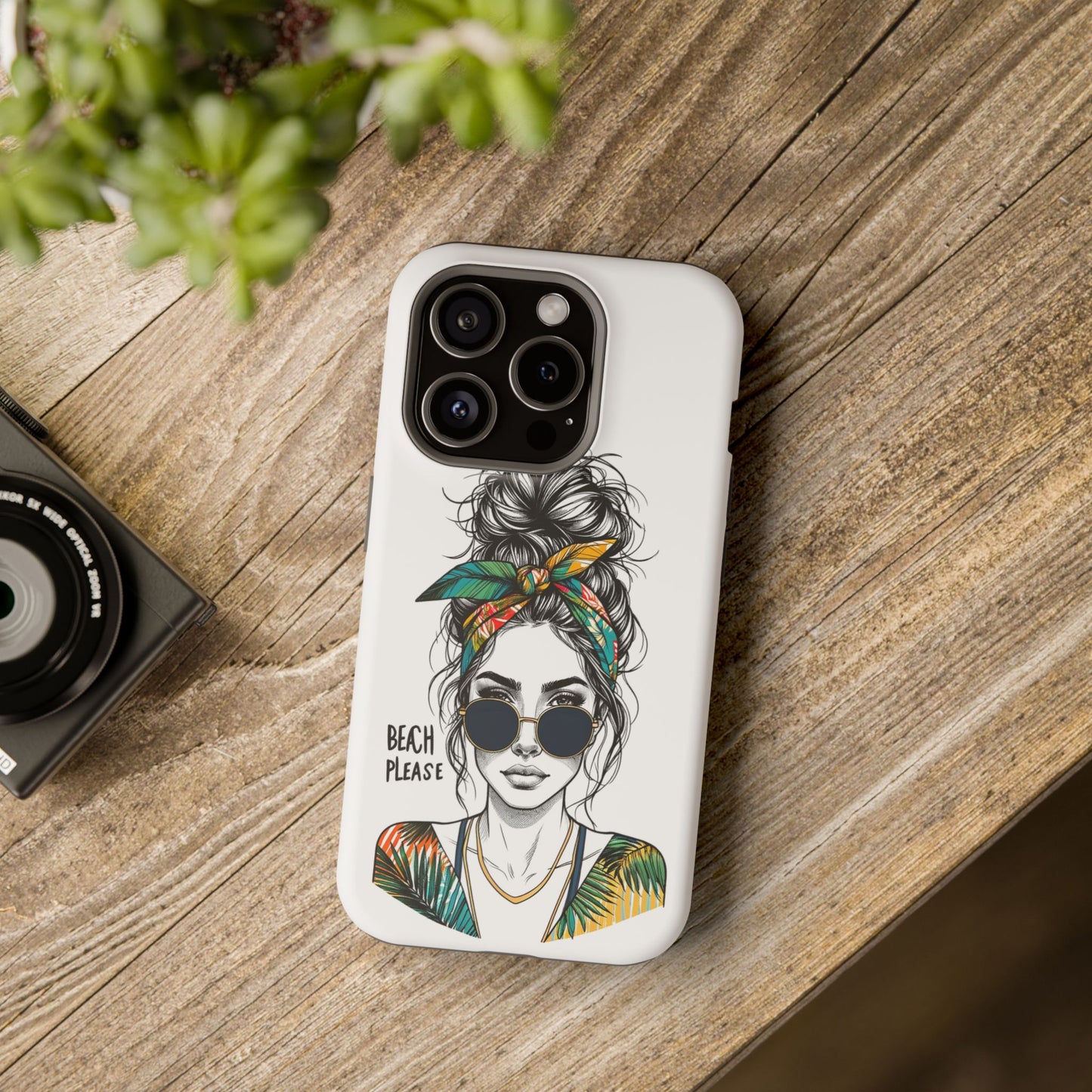Beach Please Phone Case, Magnetic Tough Case - iPhone