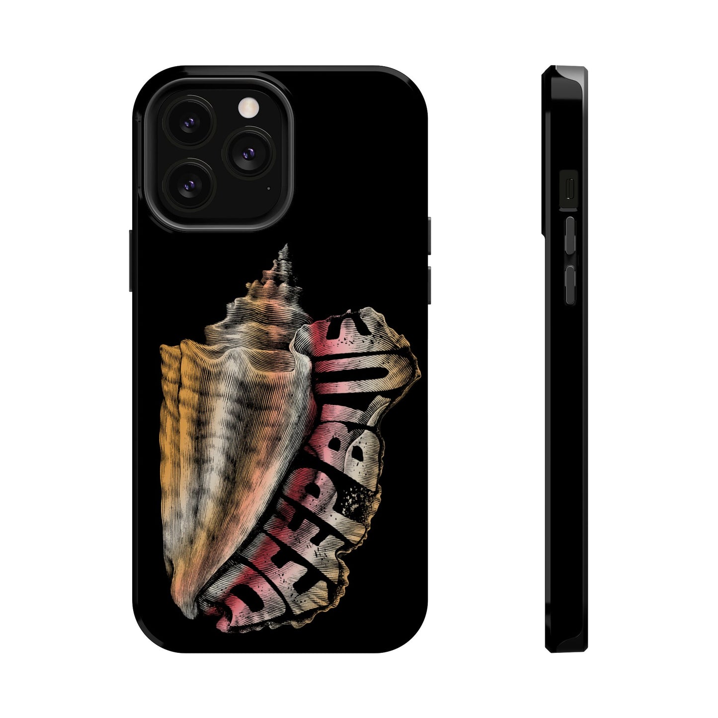 Vintage Conch Phone Case, Magnetic Tough Case - iPhone