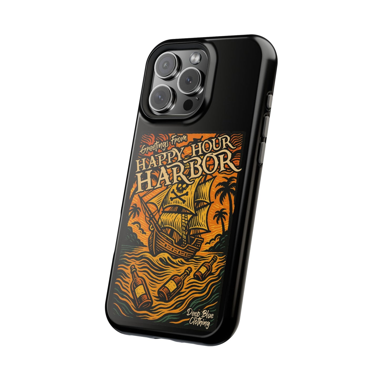 Happy Hour Harbor Phone Case, Magnetic Tough Case - iPhone