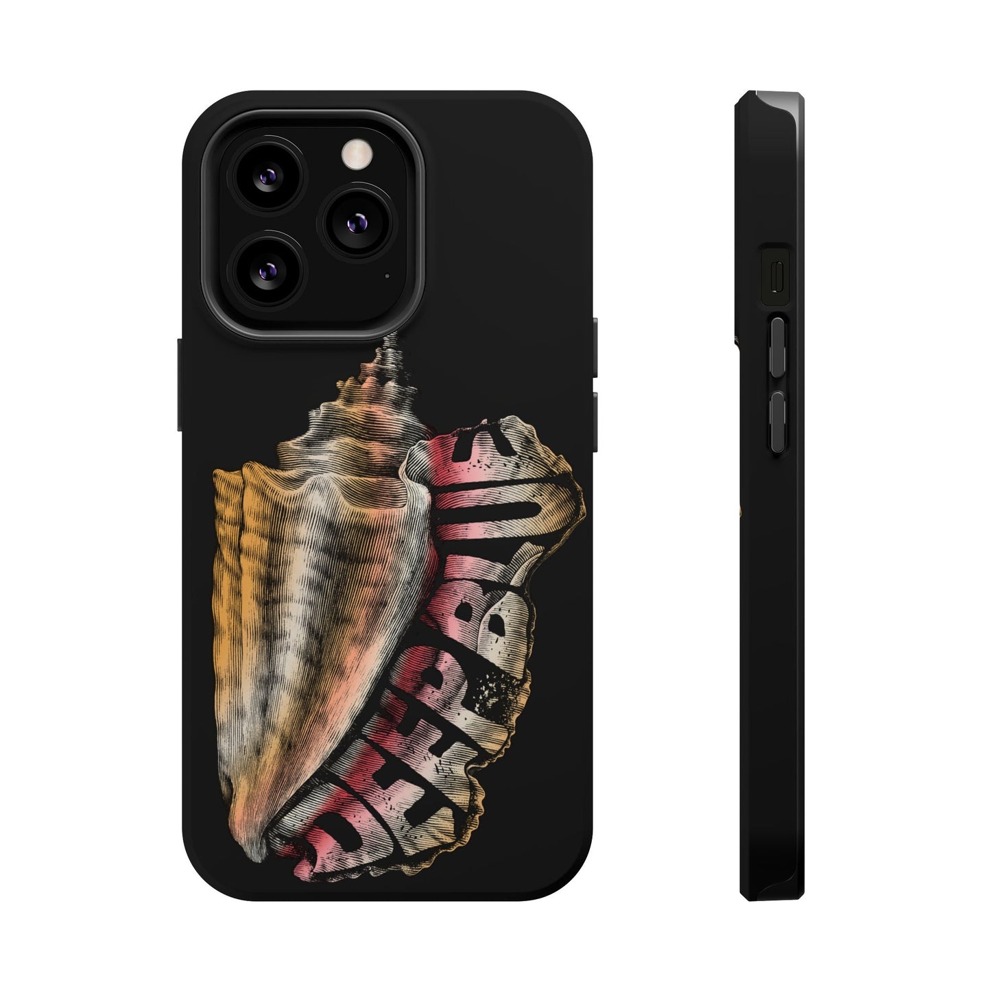Vintage Conch Phone Case, Magnetic Tough Case - iPhone