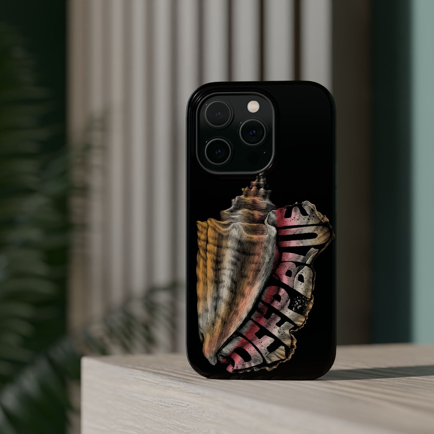 Vintage Conch Phone Case, Magnetic Tough Case - iPhone