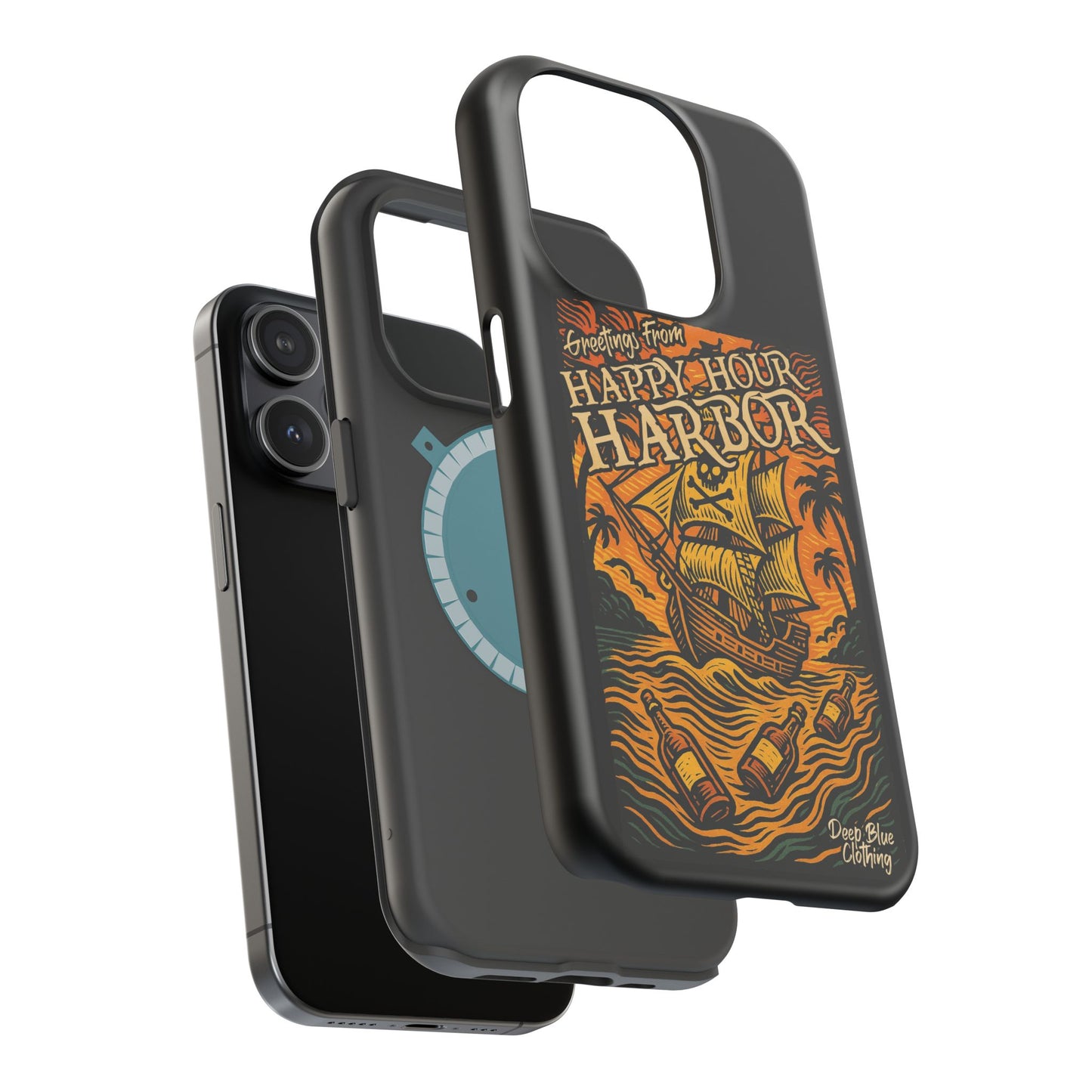 Happy Hour Harbor Phone Case, Magnetic Tough Case - iPhone