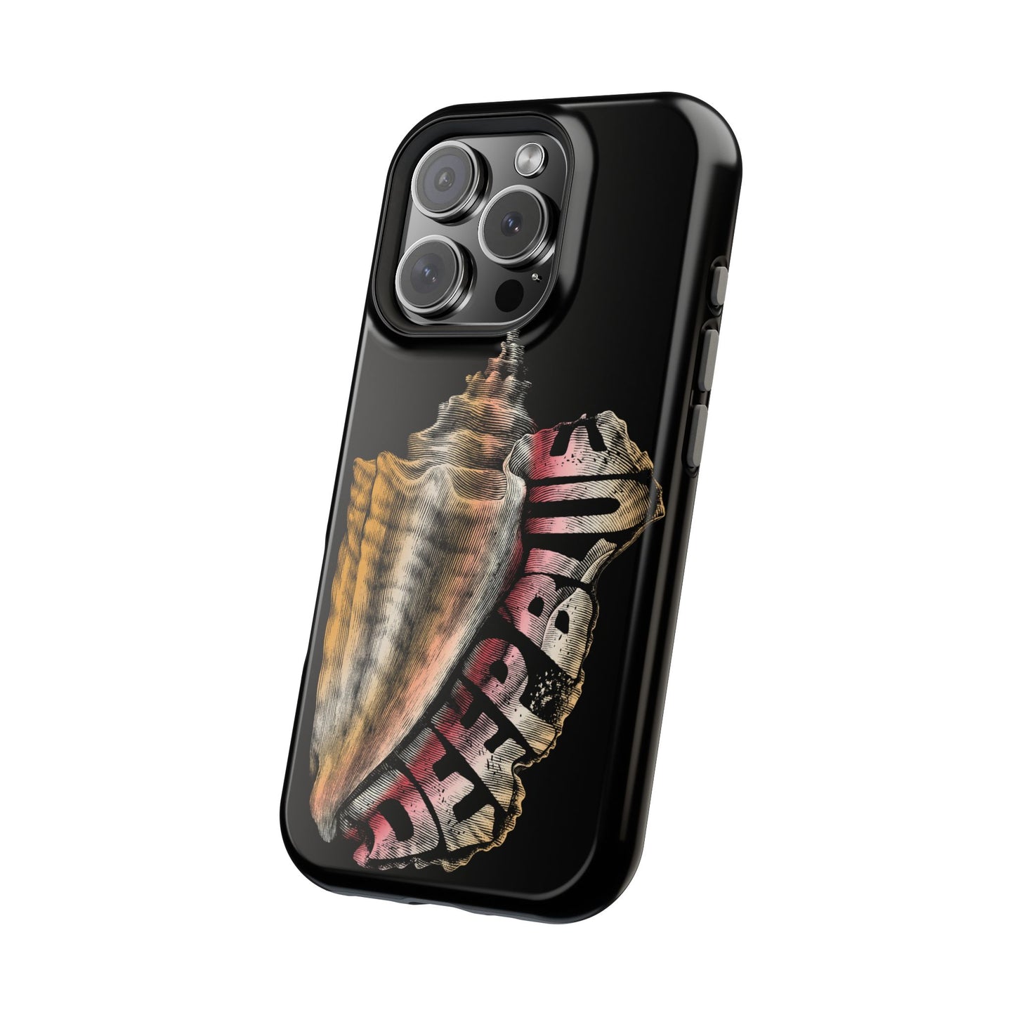 Vintage Conch Phone Case, Magnetic Tough Case - iPhone