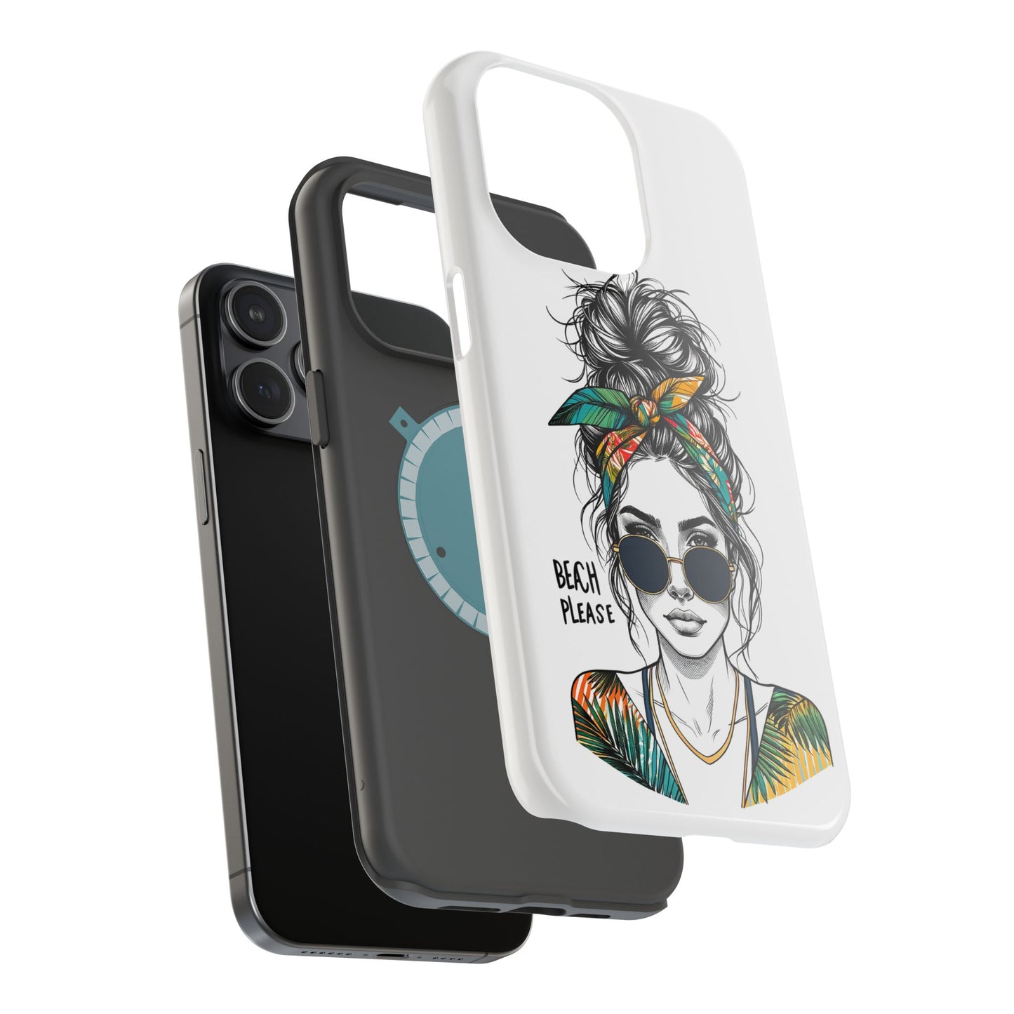 Beach Please Phone Case, Magnetic Tough Case - iPhone
