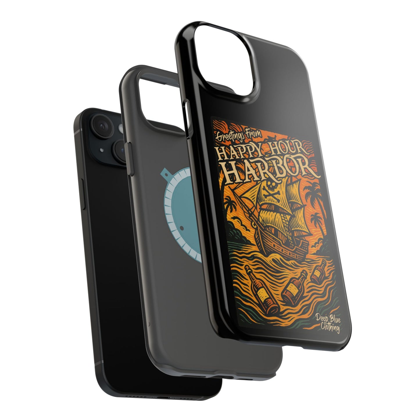 Happy Hour Harbor Phone Case, Magnetic Tough Case - iPhone