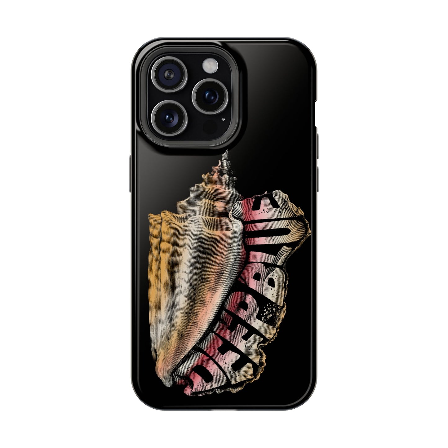 Vintage Conch Phone Case, Magnetic Tough Case - iPhone
