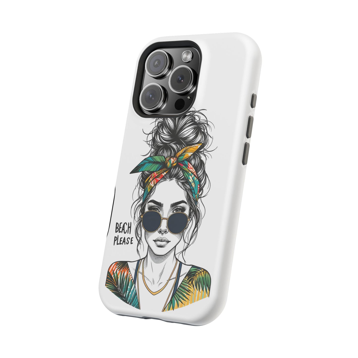 Beach Please Phone Case, Magnetic Tough Case - iPhone