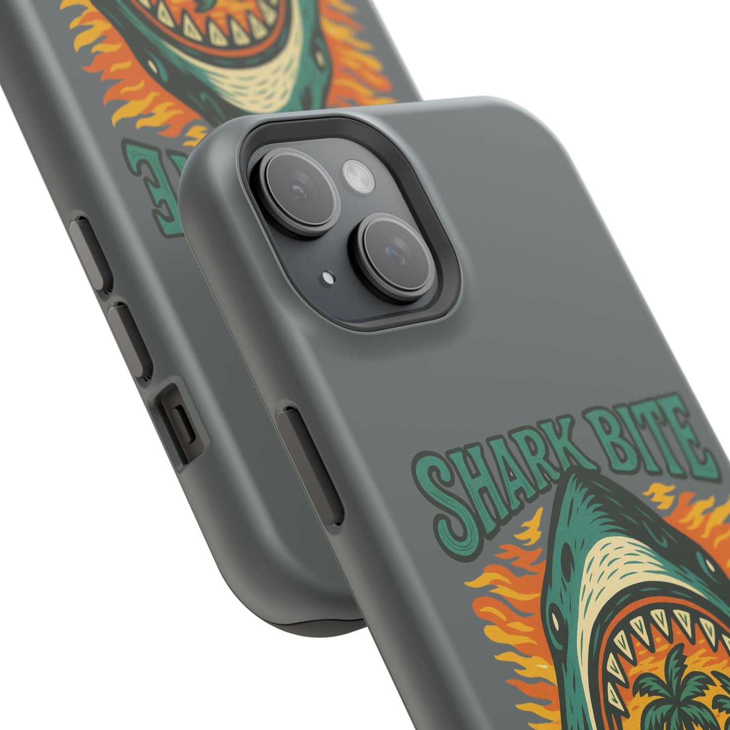 Shark Bite Island Phone Case, Magnetic Tough Case - iPhone