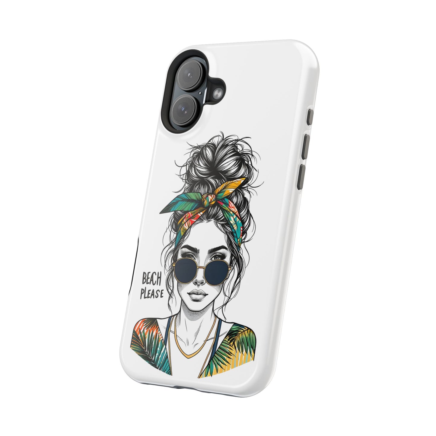 Beach Please Phone Case, Magnetic Tough Case - iPhone