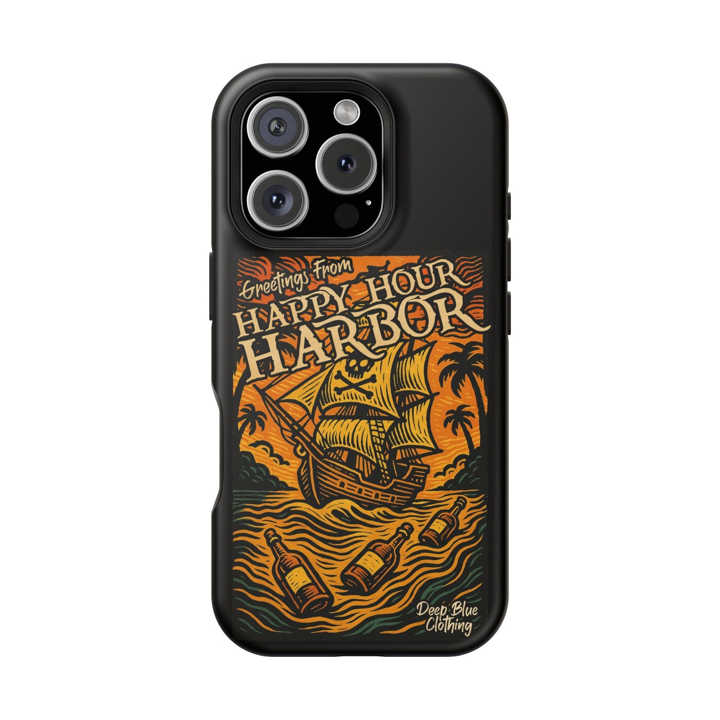 Happy Hour Harbor Phone Case, Magnetic Tough Case - iPhone