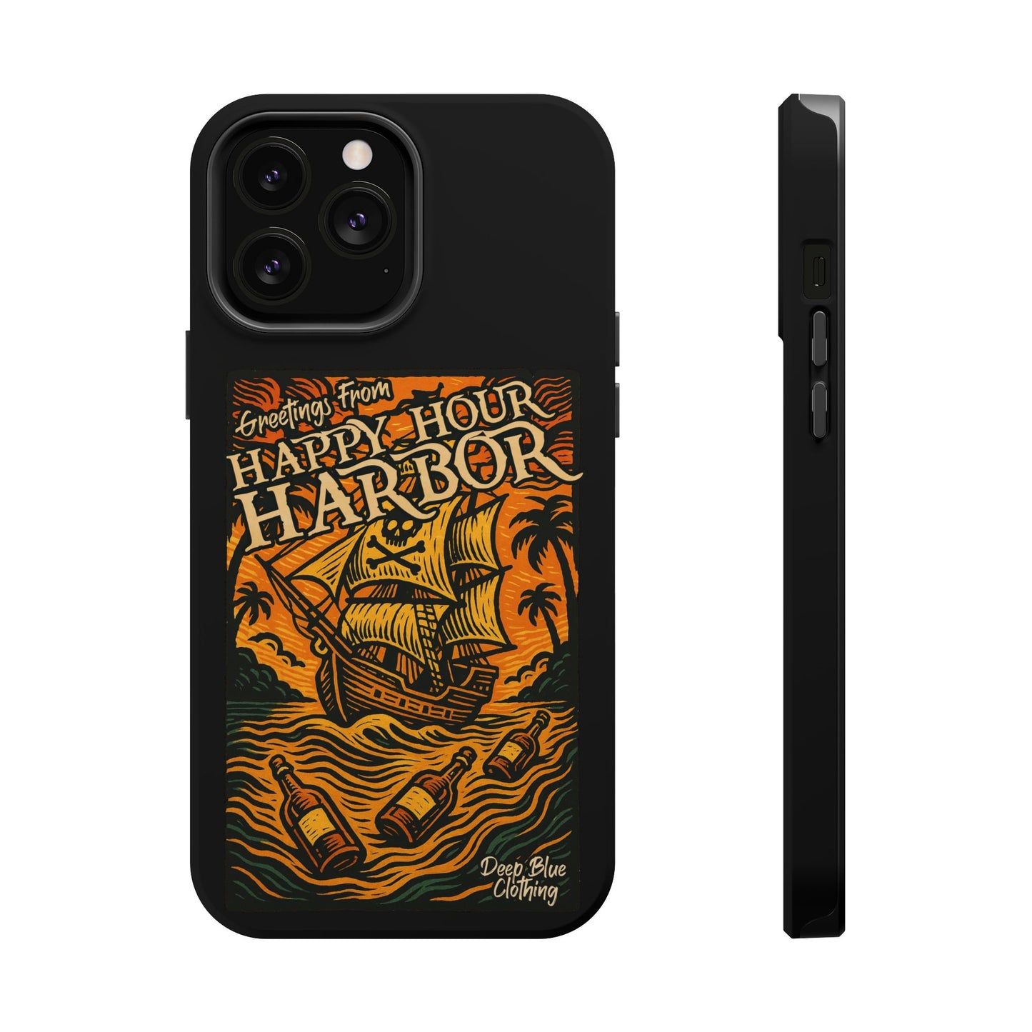 Happy Hour Harbor Phone Case, Magnetic Tough Case - iPhone