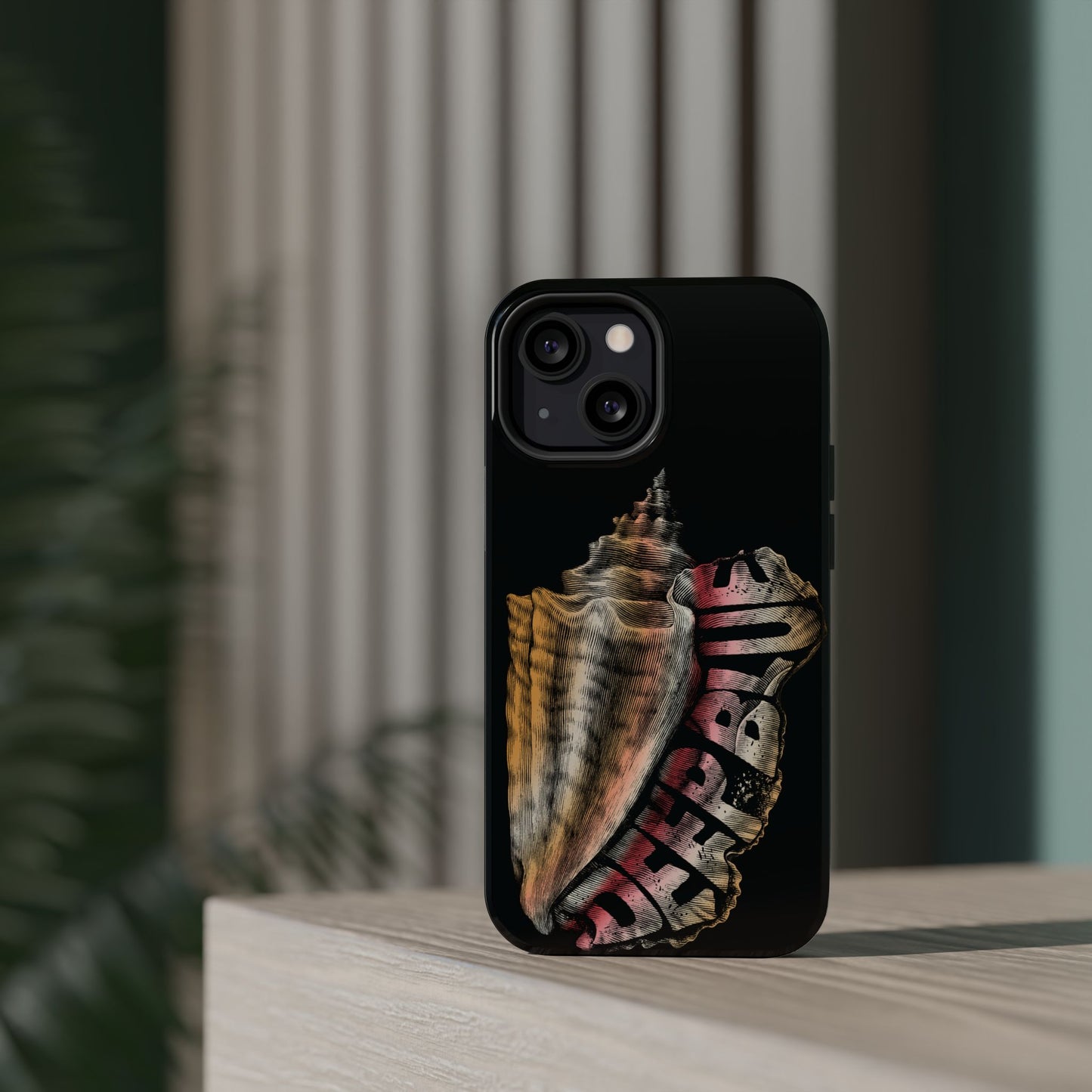 Vintage Conch Phone Case, Magnetic Tough Case - iPhone