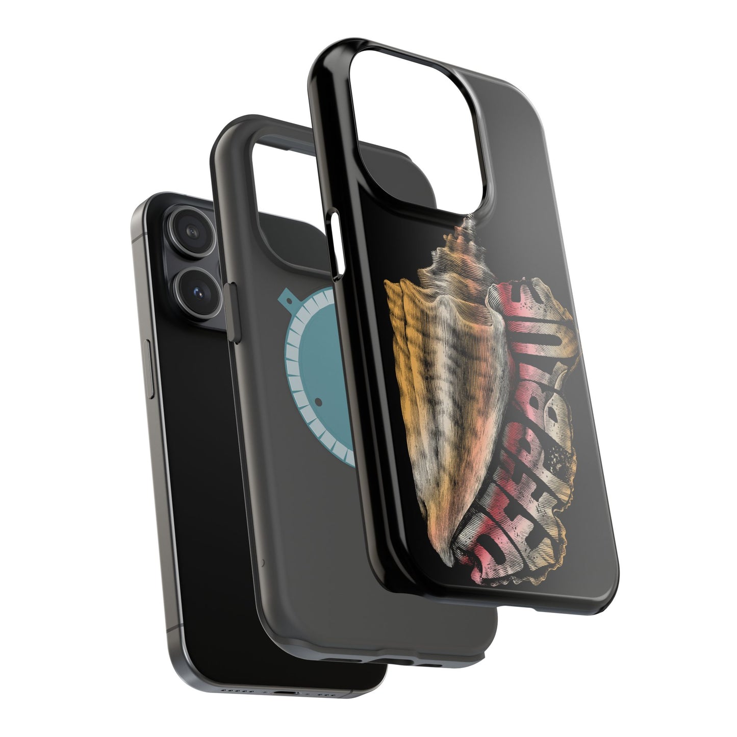Vintage Conch Phone Case, Magnetic Tough Case - iPhone