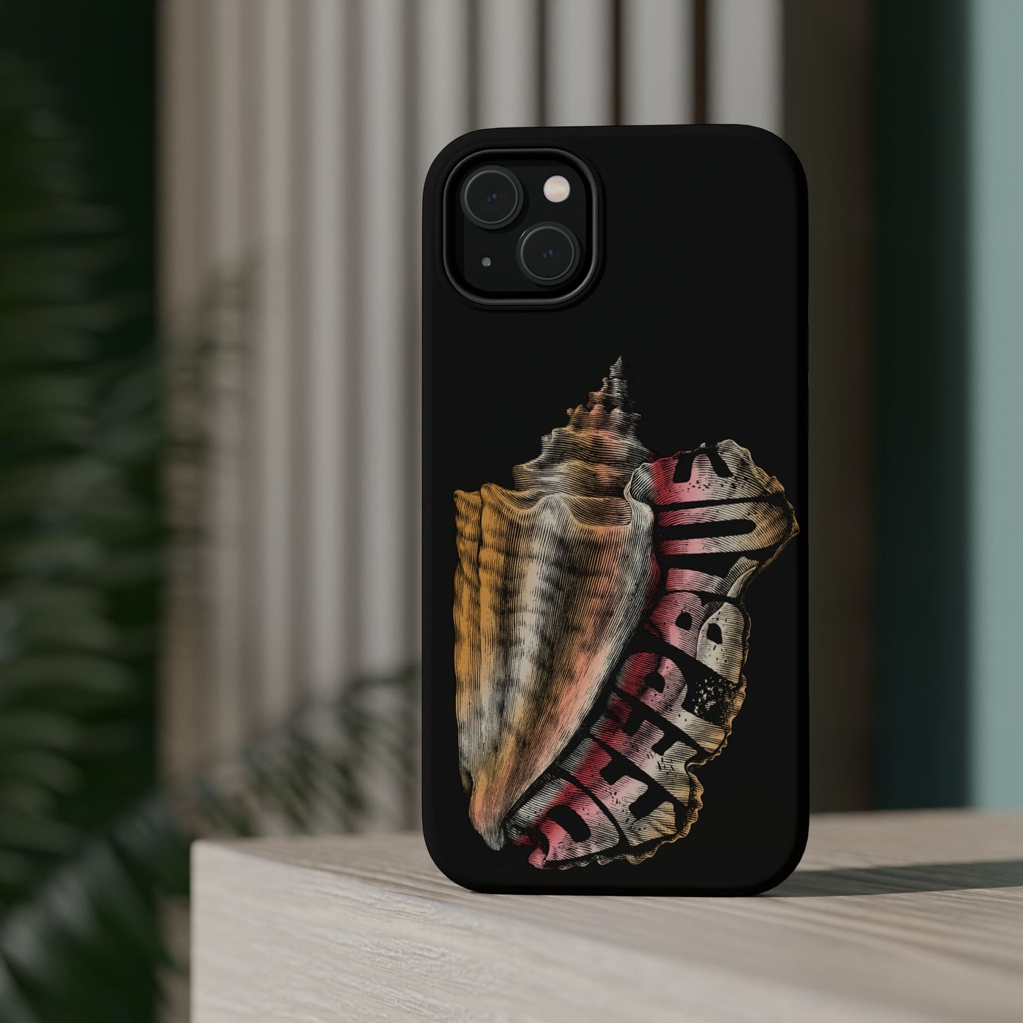 Vintage Conch Phone Case, Magnetic Tough Case - iPhone
