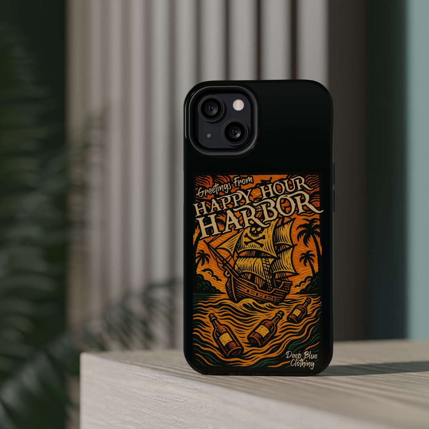 Happy Hour Harbor Phone Case, Magnetic Tough Case - iPhone