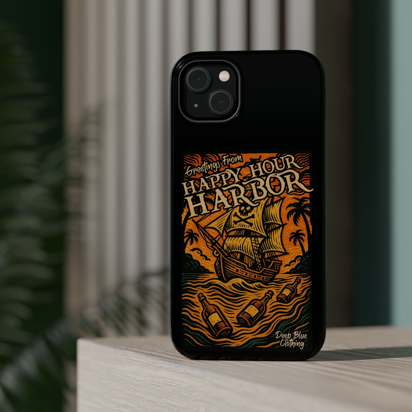 Happy Hour Harbor Phone Case, Magnetic Tough Case - iPhone