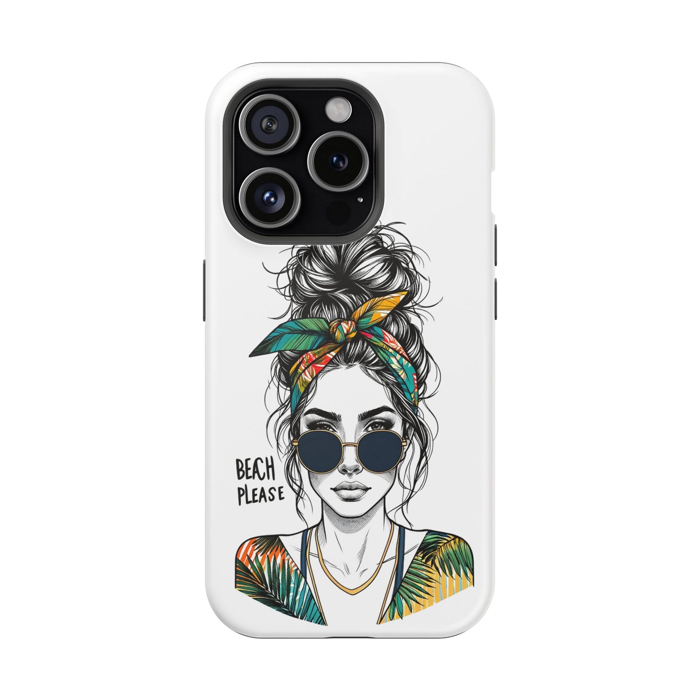 Beach Please Phone Case, Magnetic Tough Case - iPhone