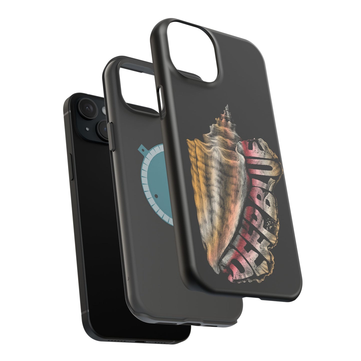 Vintage Conch Phone Case, Magnetic Tough Case - iPhone