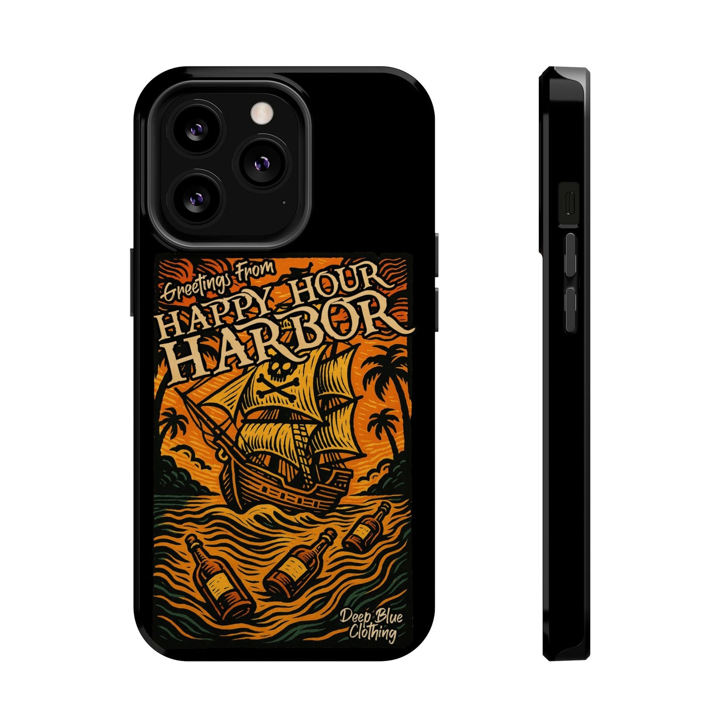 Happy Hour Harbor Phone Case, Magnetic Tough Case - iPhone