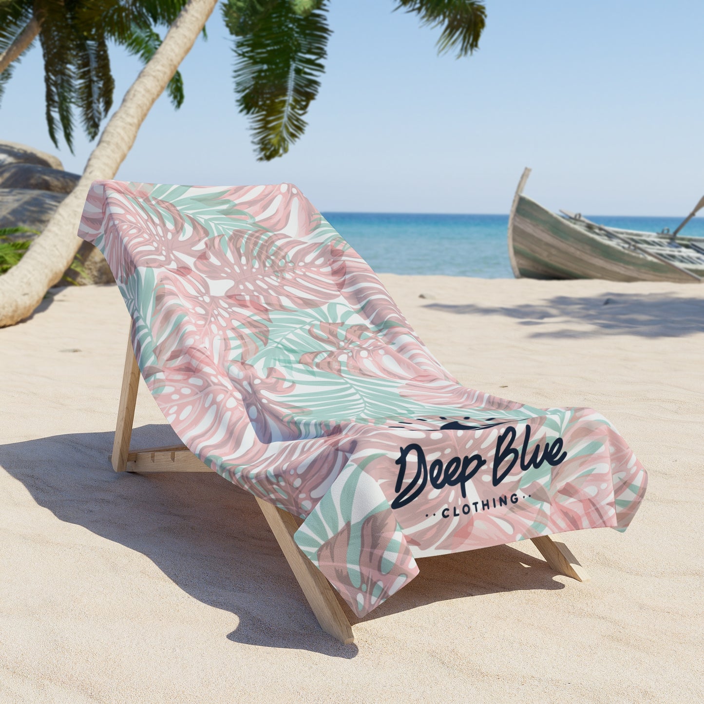 Island Floral Beach Towel