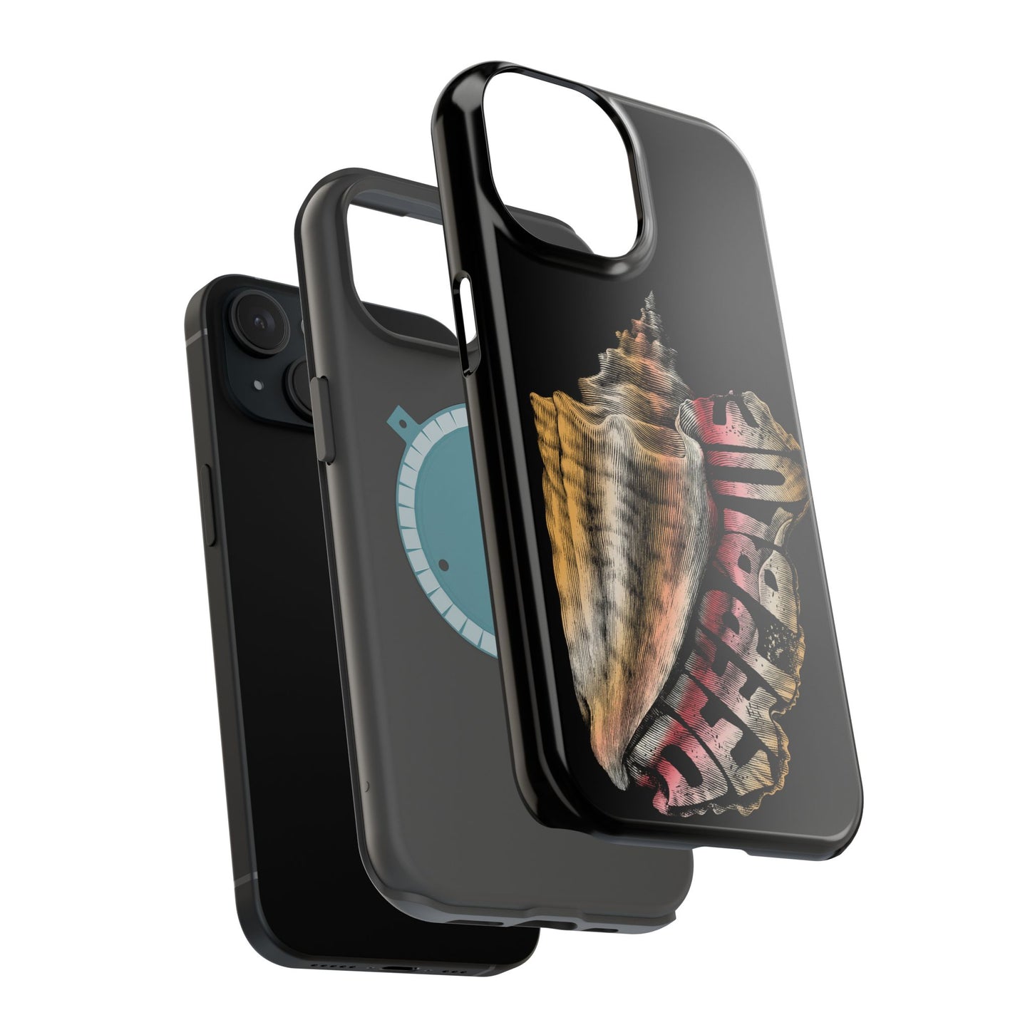 Vintage Conch Phone Case, Magnetic Tough Case - iPhone