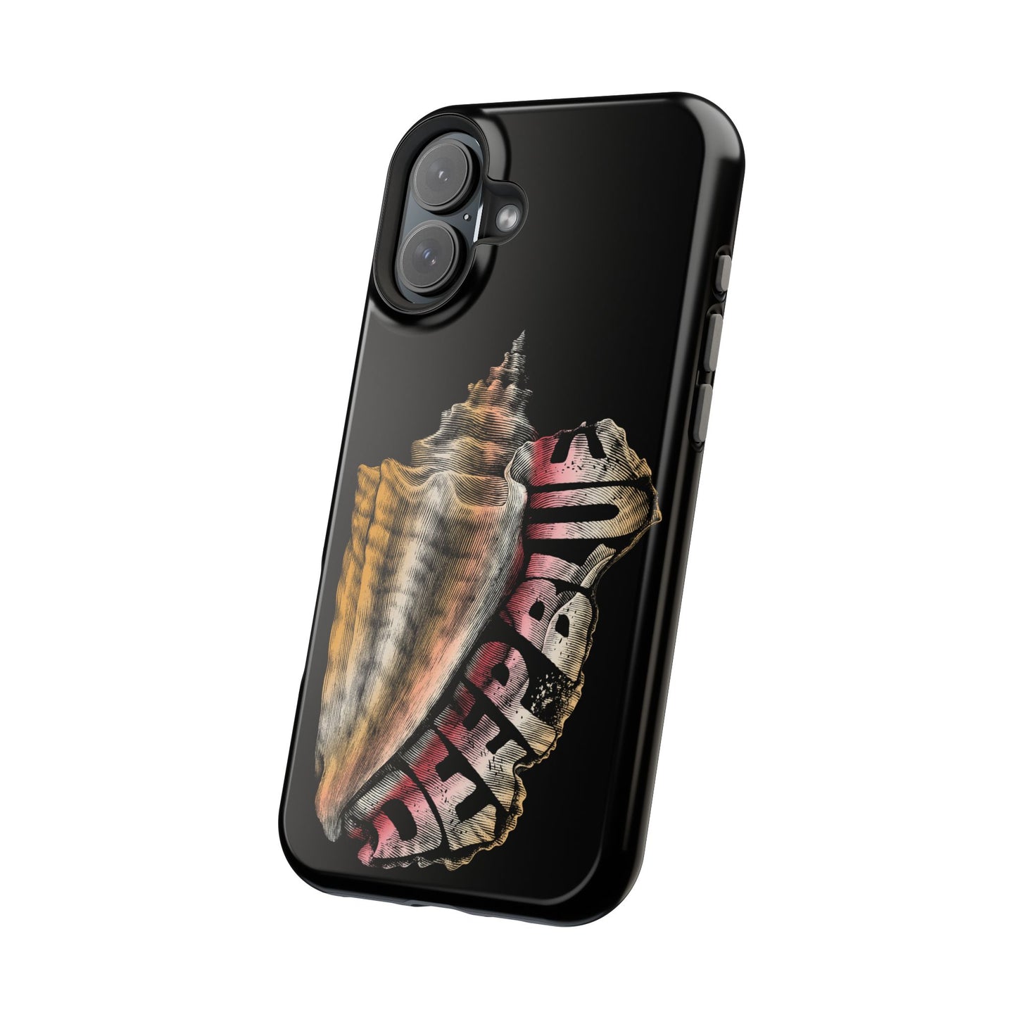 Vintage Conch Phone Case, Magnetic Tough Case - iPhone