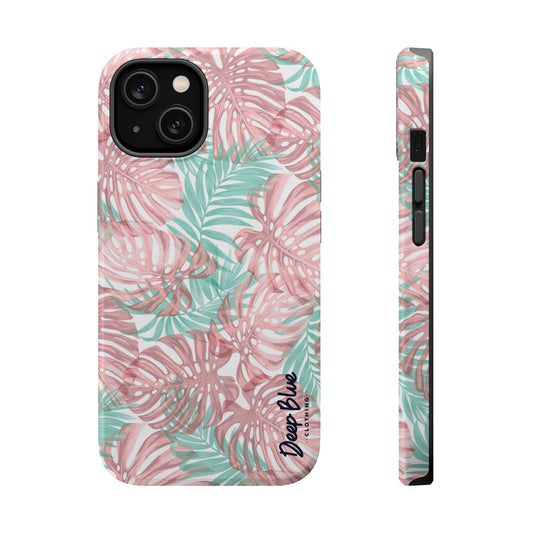 Island Floral Phone Case, Magnetic Tough Case - iPhone