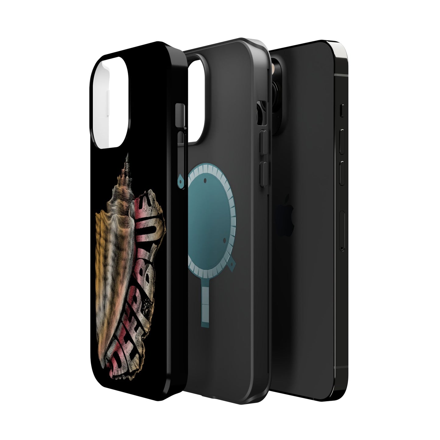 Vintage Conch Phone Case, Magnetic Tough Case - iPhone