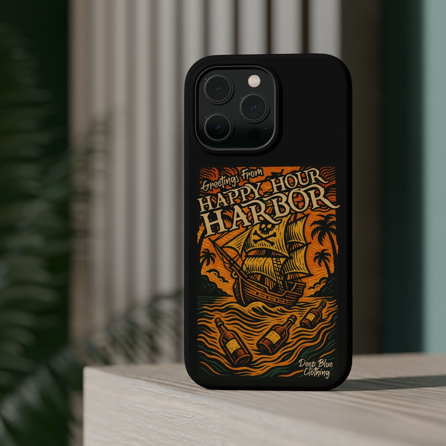 Happy Hour Harbor Phone Case, Magnetic Tough Case - iPhone