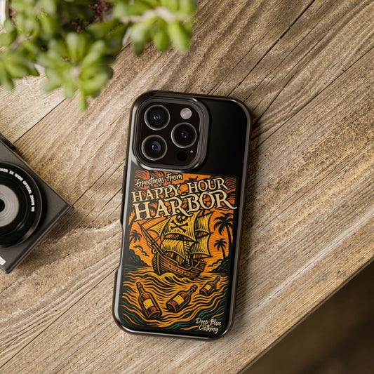 Happy Hour Harbor Phone Case, Magnetic Tough Case - iPhone