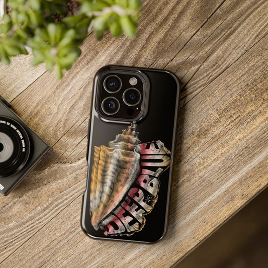 Vintage Conch Phone Case, Magnetic Tough Case - iPhone