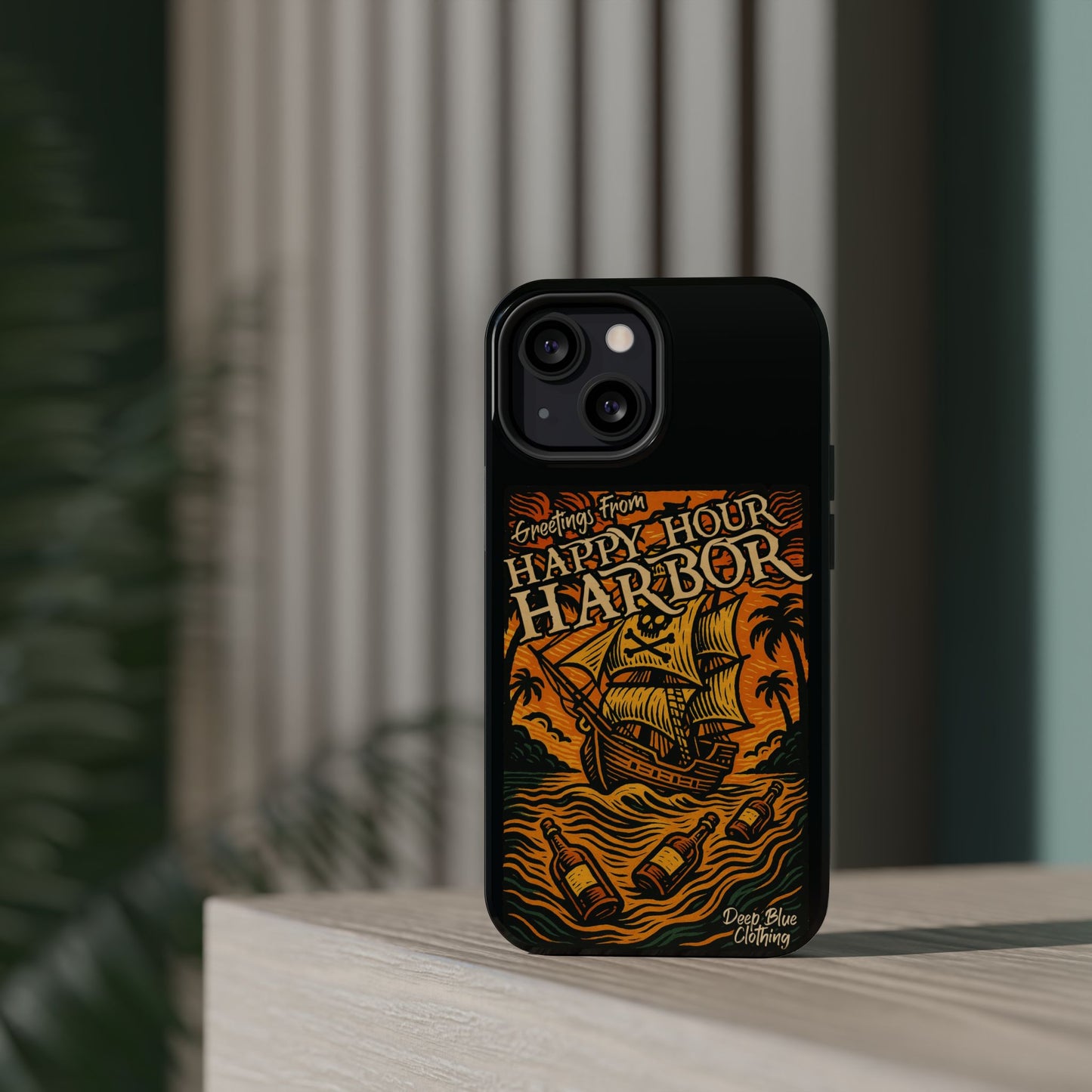 Happy Hour Harbor Phone Case, Magnetic Tough Case - iPhone