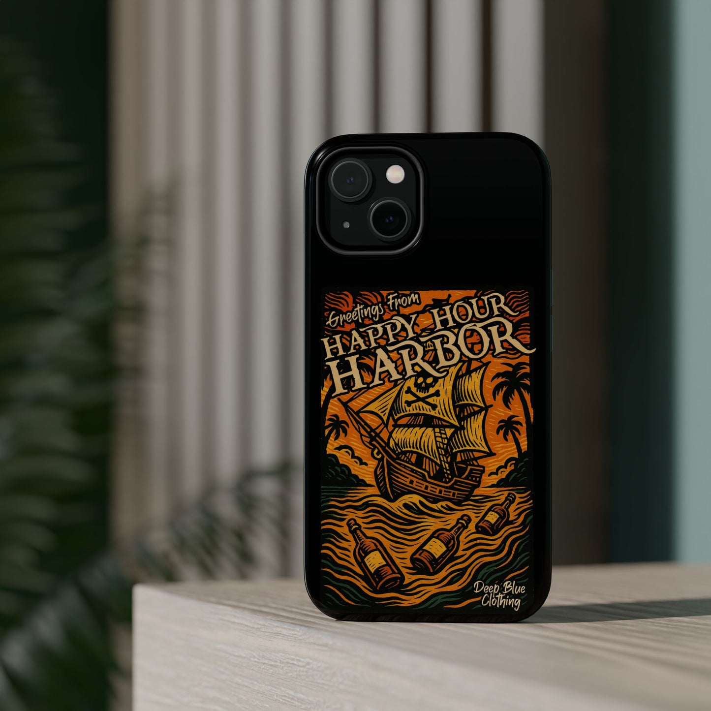 Happy Hour Harbor Phone Case, Magnetic Tough Case - iPhone