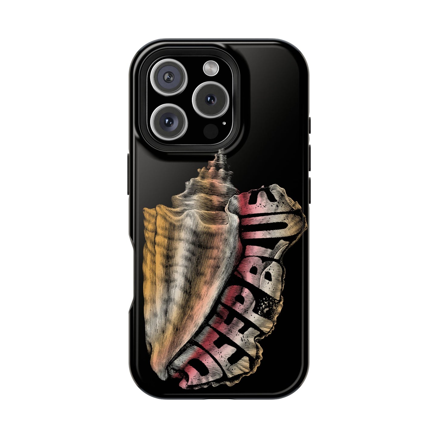 Vintage Conch Phone Case, Magnetic Tough Case - iPhone