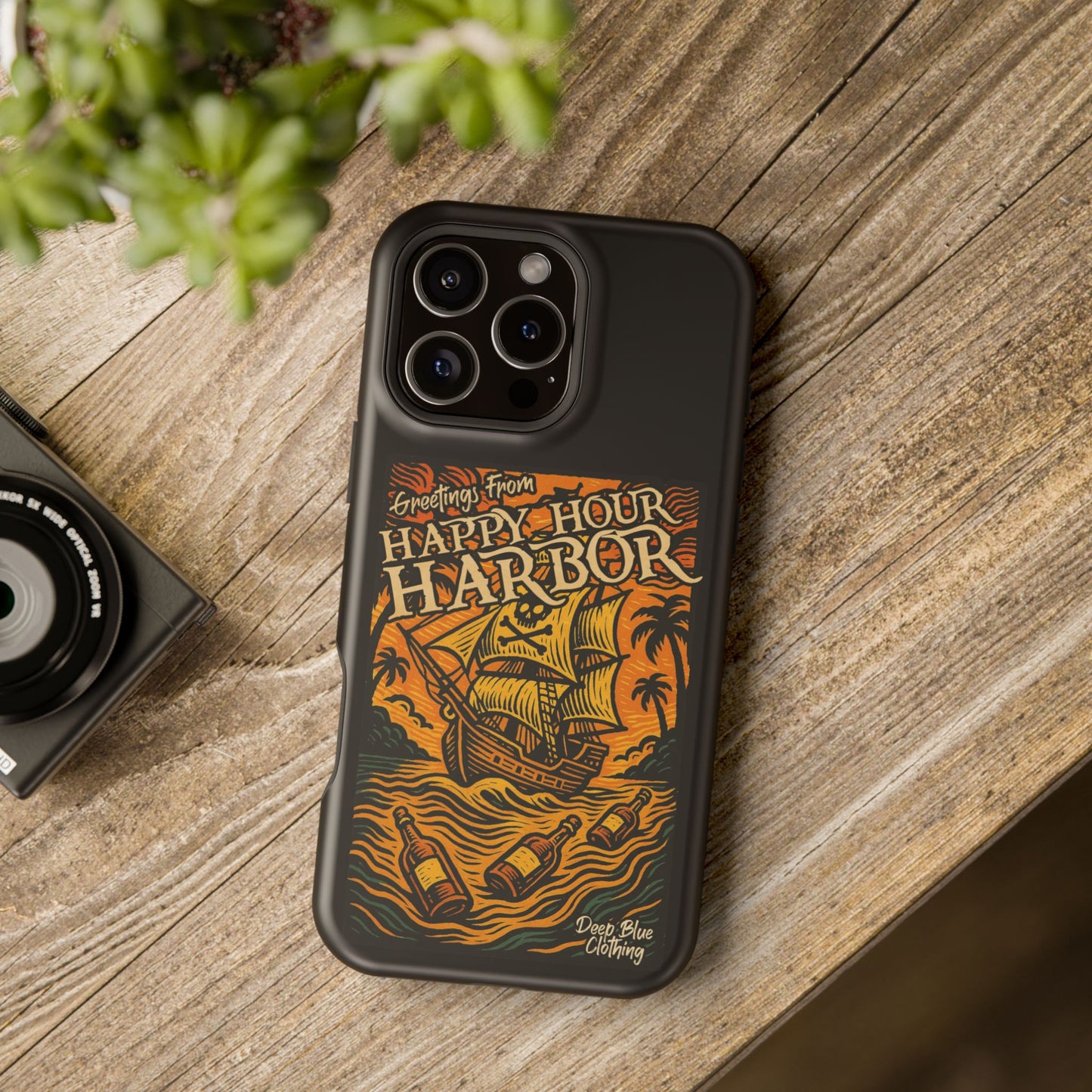 Happy Hour Harbor Phone Case, Magnetic Tough Case - iPhone