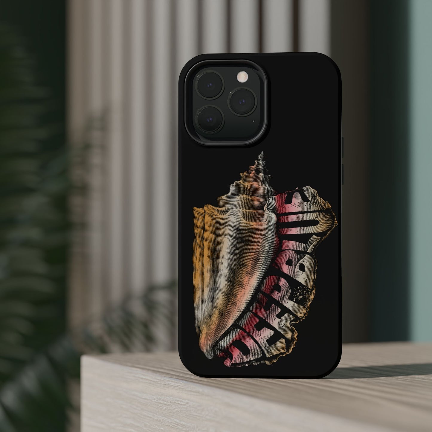 Vintage Conch Phone Case, Magnetic Tough Case - iPhone
