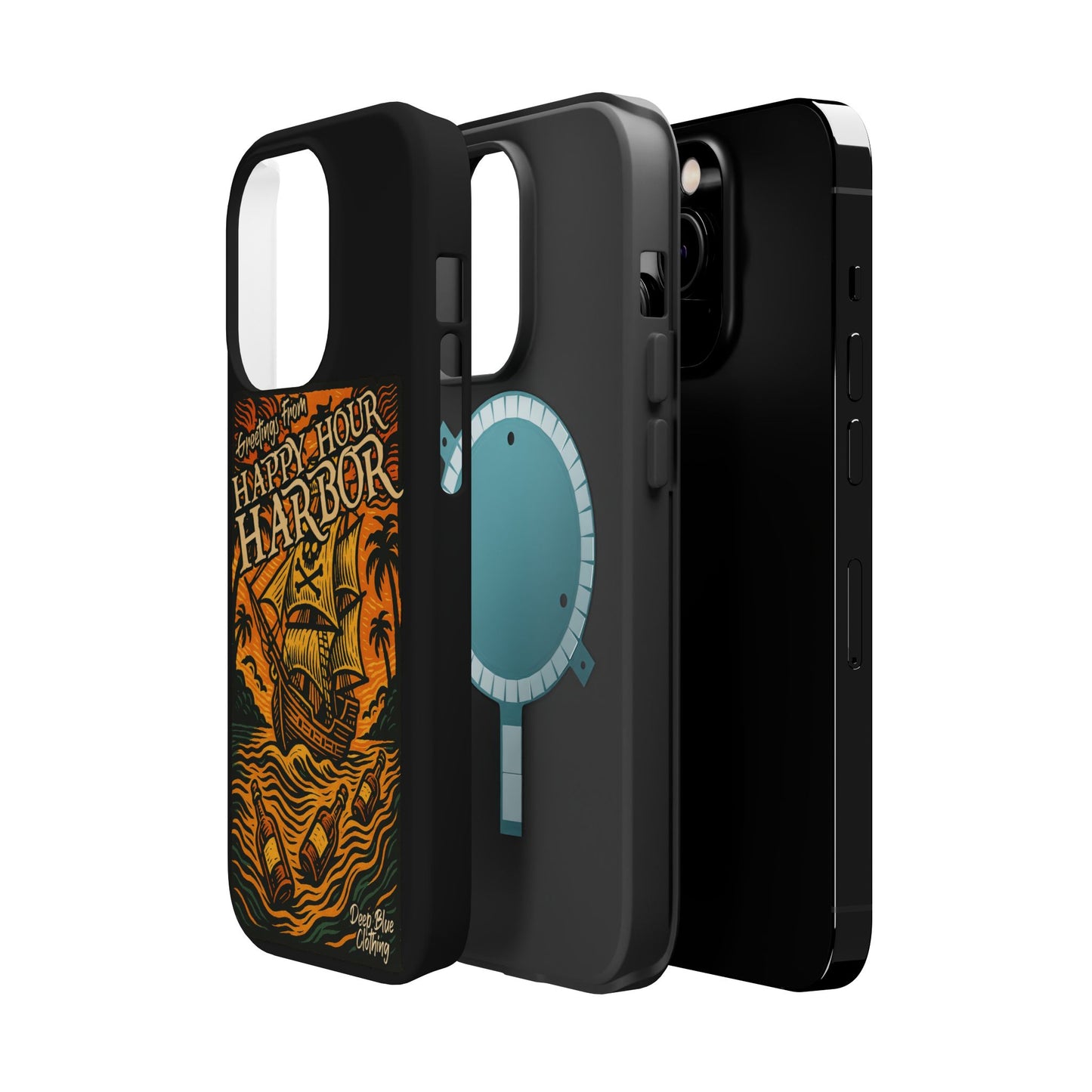 Happy Hour Harbor Phone Case, Magnetic Tough Case - iPhone