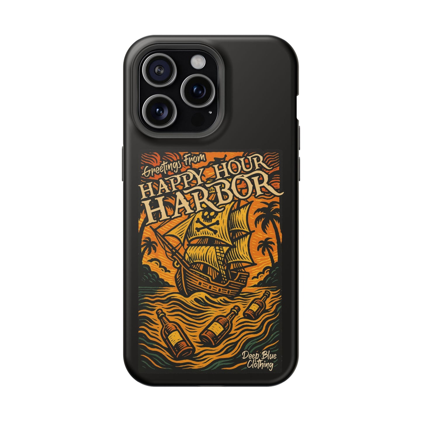 Happy Hour Harbor Phone Case, Magnetic Tough Case - iPhone