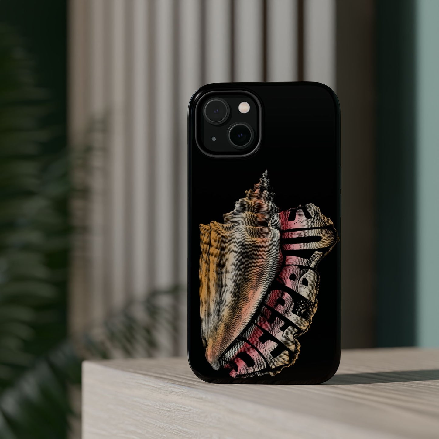 Vintage Conch Phone Case, Magnetic Tough Case - iPhone