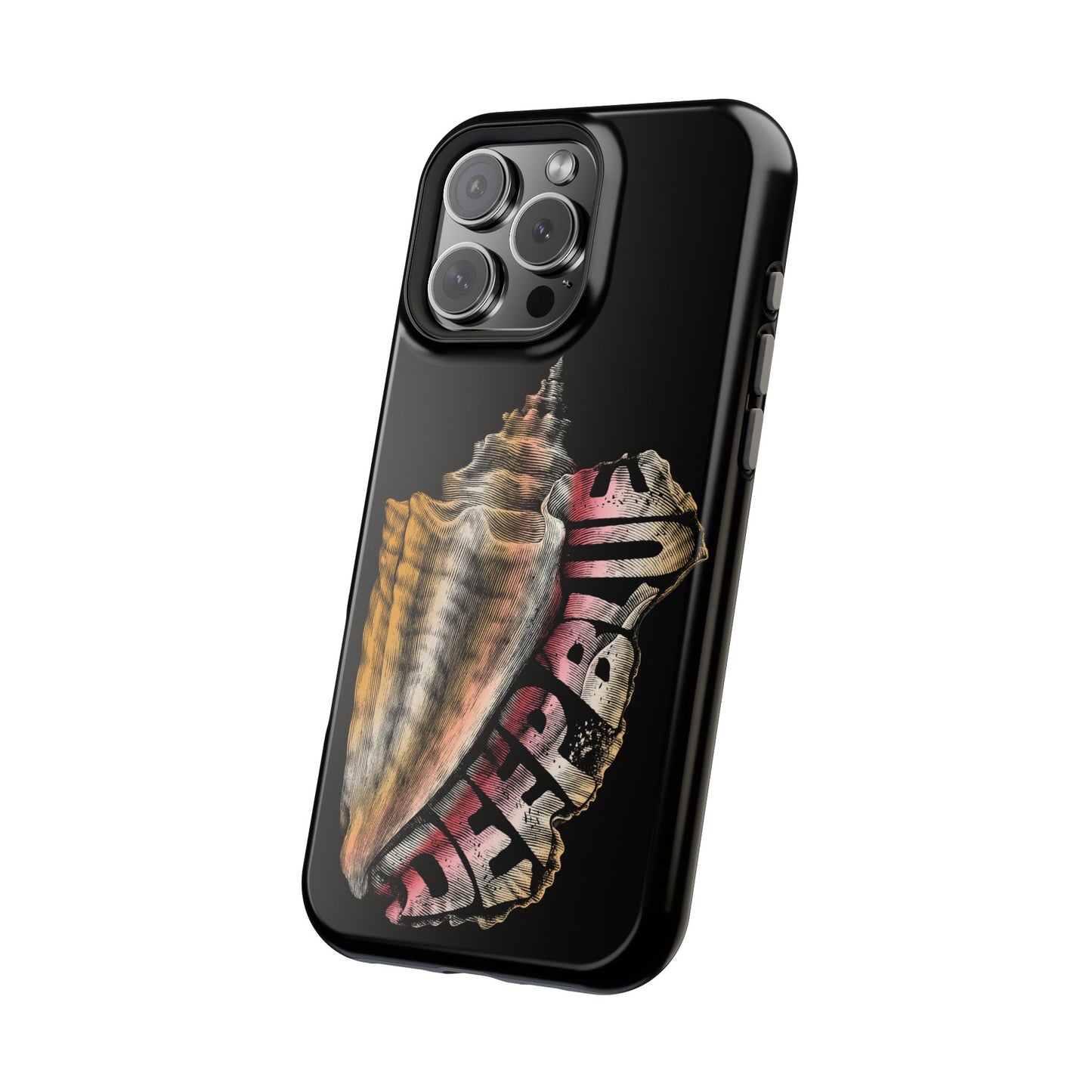 Vintage Conch Phone Case, Magnetic Tough Case - iPhone