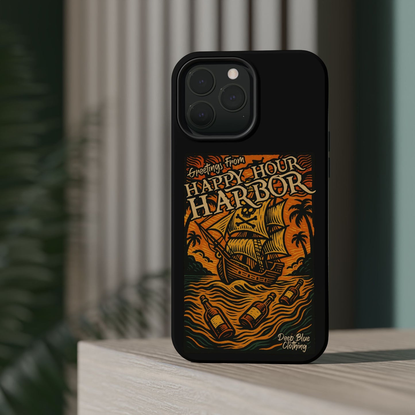 Happy Hour Harbor Phone Case, Magnetic Tough Case - iPhone