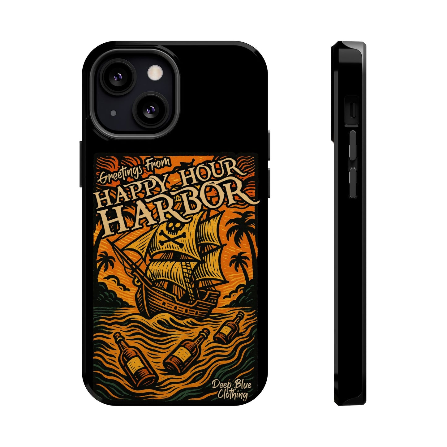 Happy Hour Harbor Phone Case, Magnetic Tough Case - iPhone