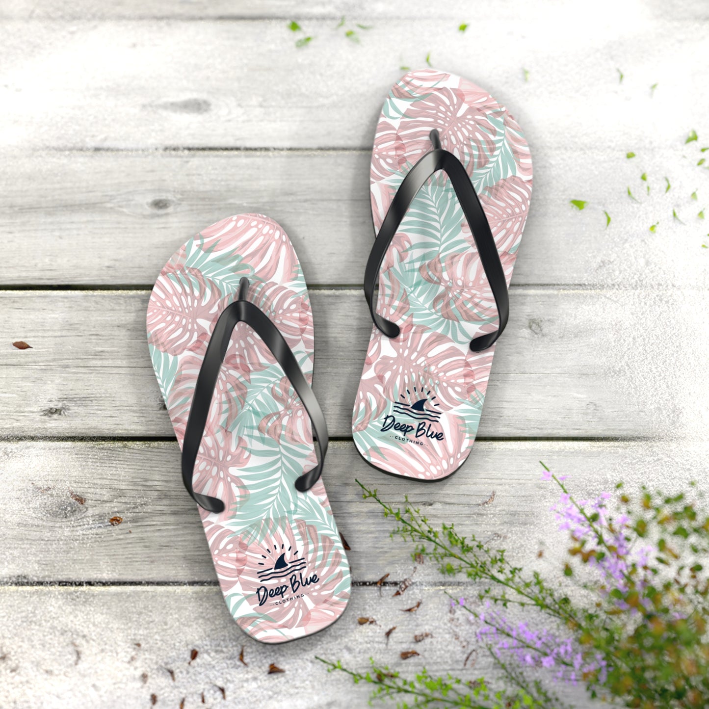 Island Floral Flip Flops
