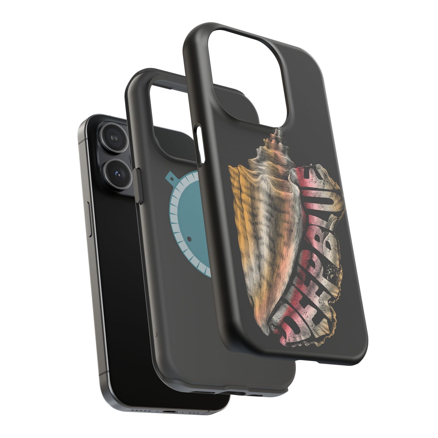 Vintage Conch Phone Case, Magnetic Tough Case - iPhone
