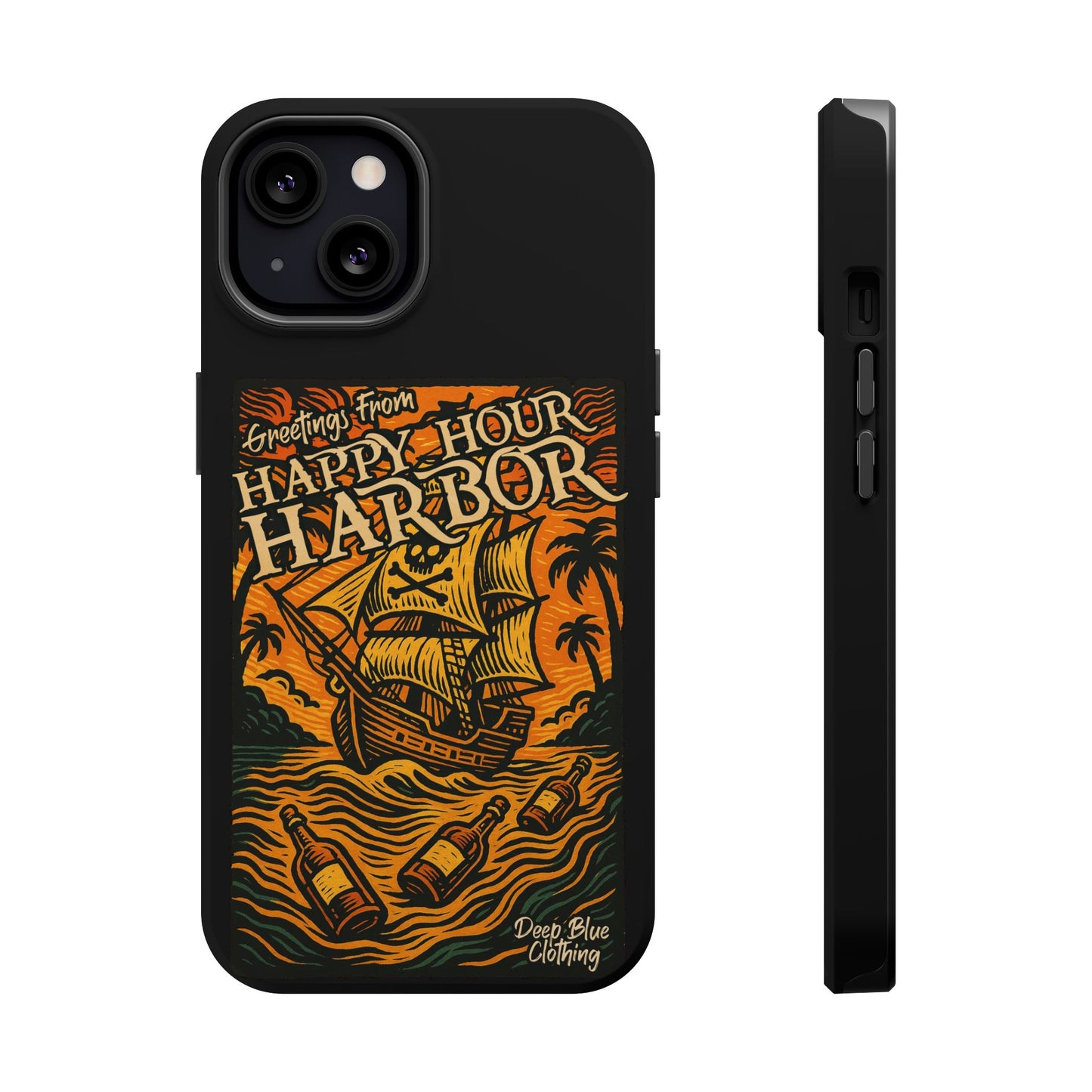 Happy Hour Harbor Phone Case, Magnetic Tough Case - iPhone