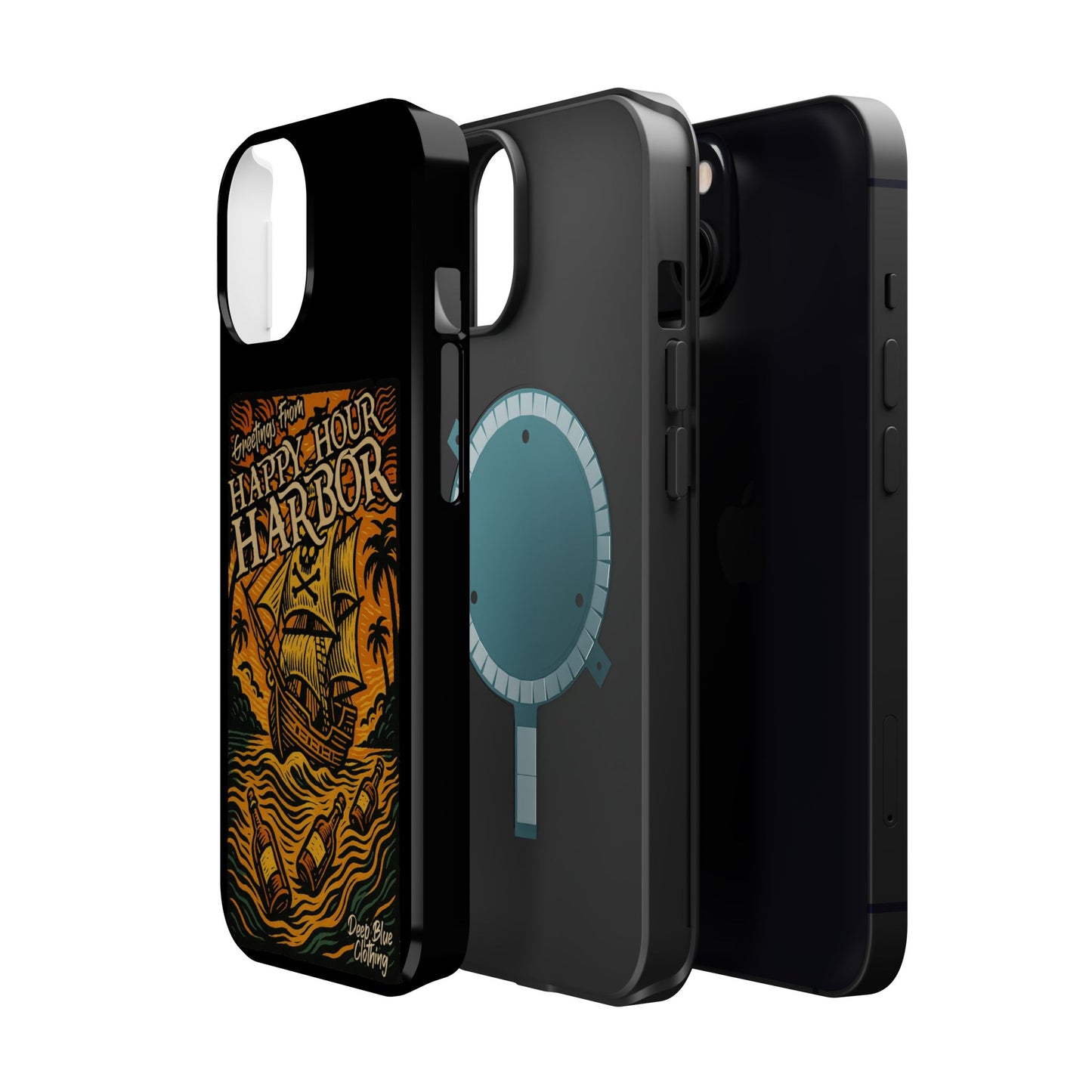 Happy Hour Harbor Phone Case, Magnetic Tough Case - iPhone