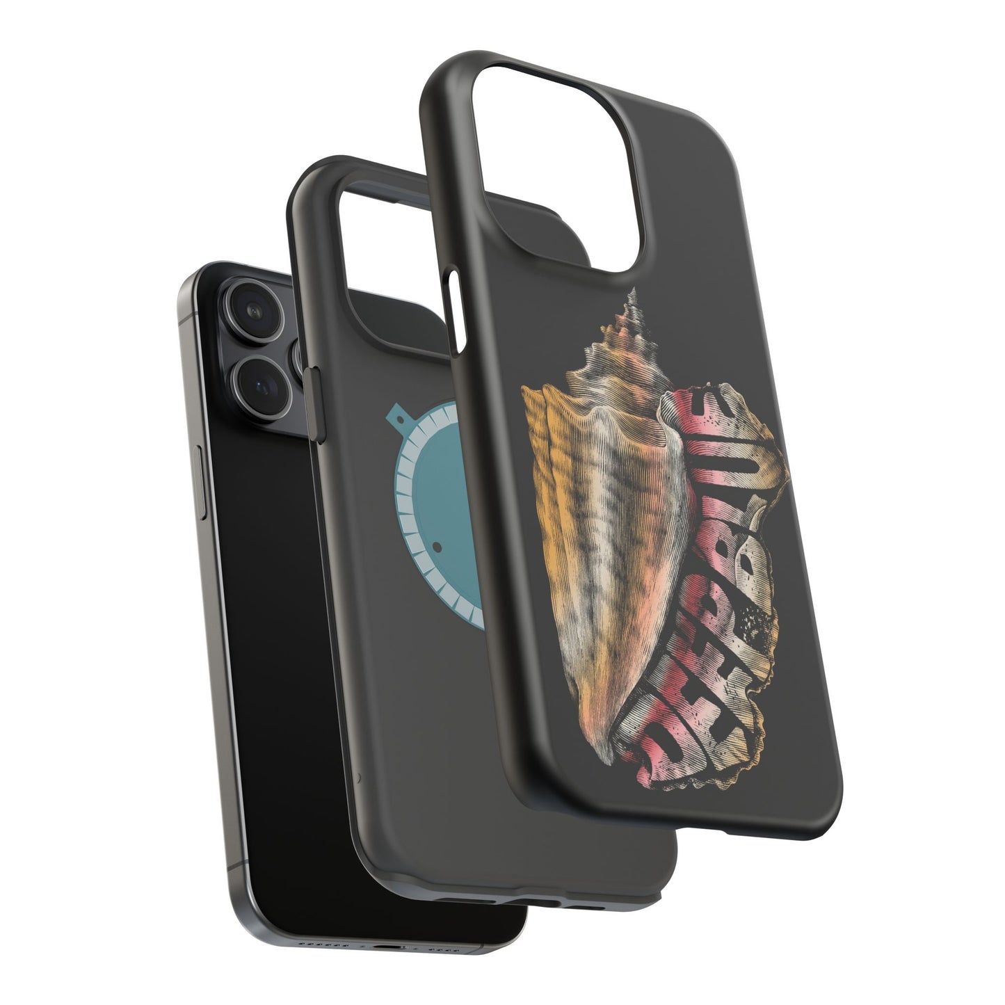 Vintage Conch Phone Case, Magnetic Tough Case - iPhone