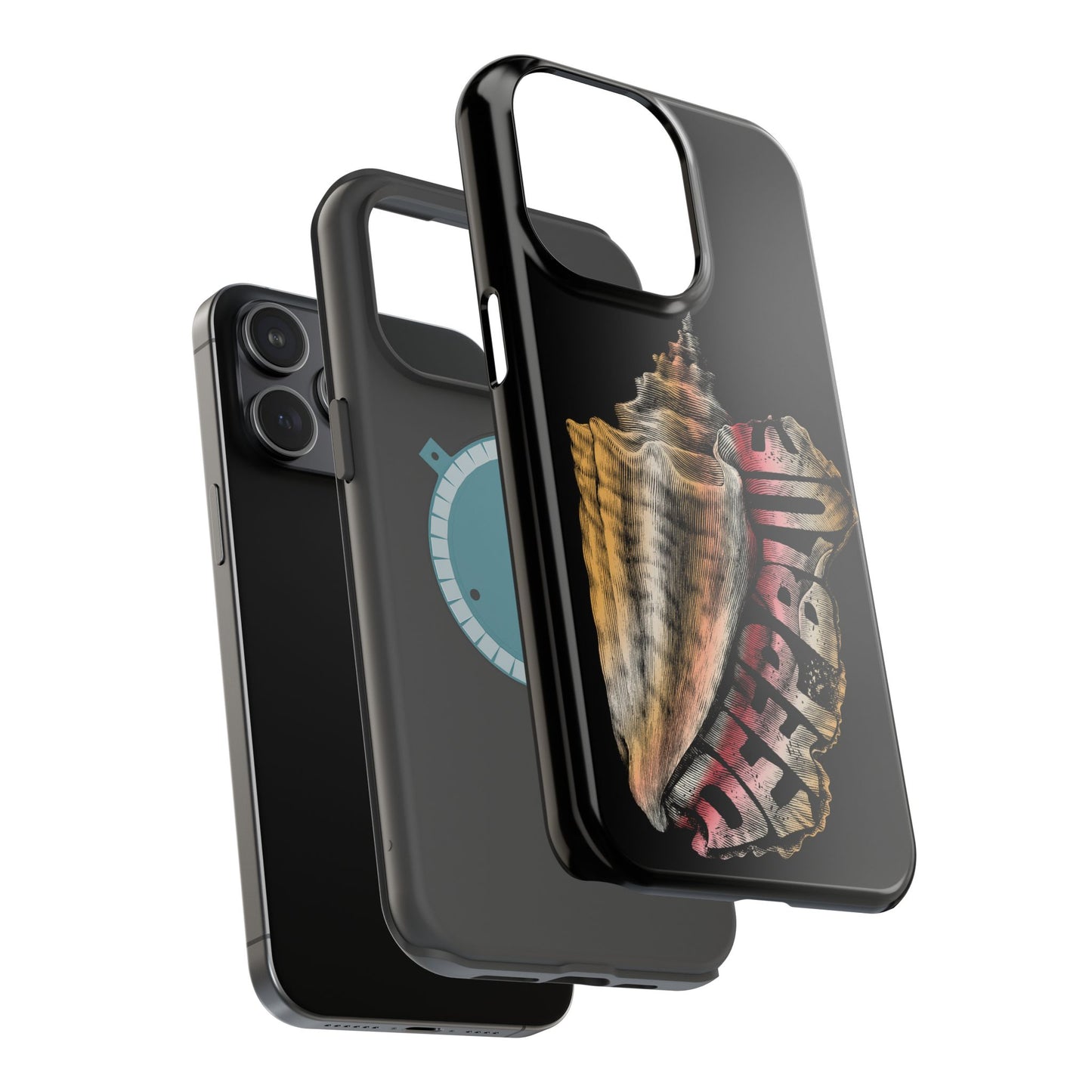 Vintage Conch Phone Case, Magnetic Tough Case - iPhone