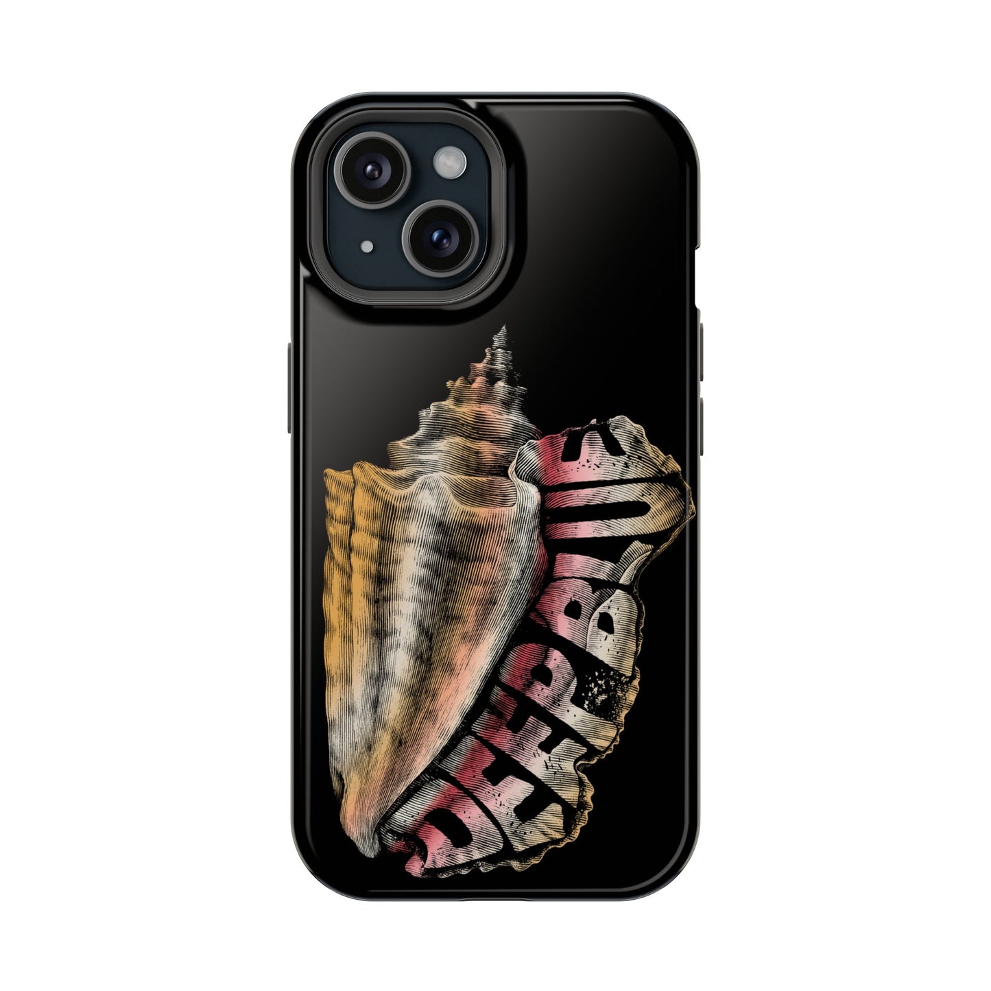 Vintage Conch Phone Case, Magnetic Tough Case - iPhone