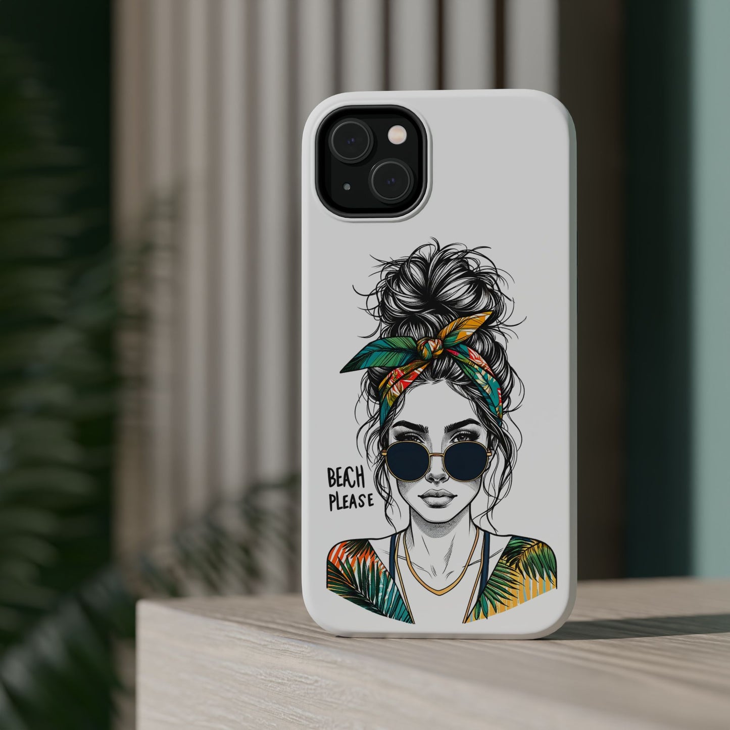 Beach Please Phone Case, Magnetic Tough Case - iPhone
